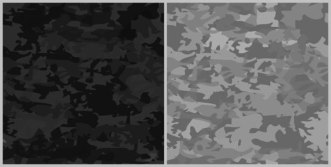 Set Of Camouflage Seamless Pattern