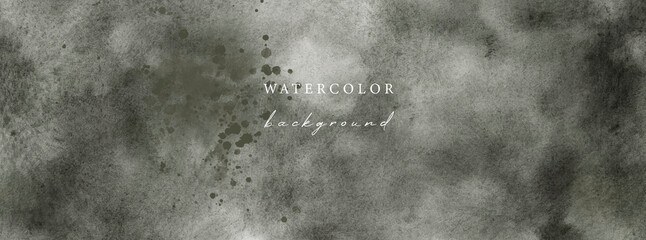 Wall Mural - Vector watercolor horizontal universal background with copy space for text