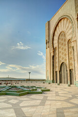 Wall Mural - Hassan II Mosque, Casablanca, HDR Image