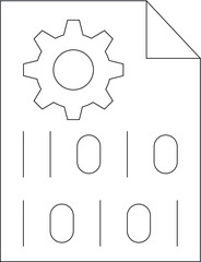 data management icons paper and file