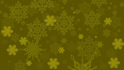 Canvas Print - Abstract yellow christmas banner design background