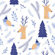 seamless christmas and new year pattern	
