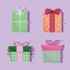 Sticker - christmas gifts celebration