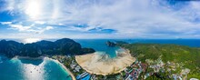 Tropical Paradise Island Resort Travel Concept Background - Phi-