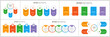 © andreyorb - Collection of business infographic. Can be used for workflow layout, diagram, number options, web design