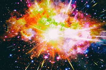 Wall Mural - pulsar. the elements of this image furnished by nasa.