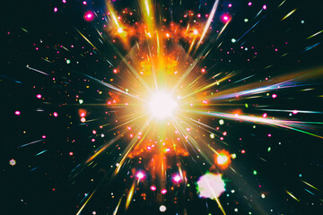 Wall Mural - pulsar. the elements of this image furnished by nasa.