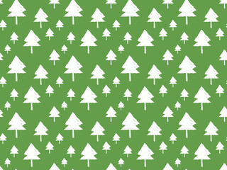 Wall Mural - Christmas Pattern - Christmas Trees  Background, Seamless