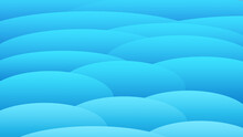 Abstract Blue Oval Background - Illustration