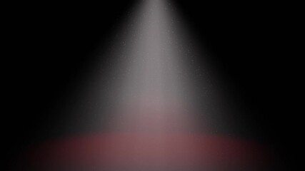 Wall Mural - artistic snowfall with show spotlight ray and red platform floor copy space concept christmas new ye
