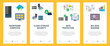 Concepts of mainframe computer, cloud storage security,  data protection, big data machine. Web banners template with flat design icons in vector illustration.