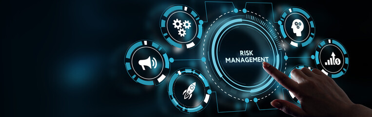 Risk Management and Assessment for Business Investment Concept. Business, Technology, Internet and network concept.