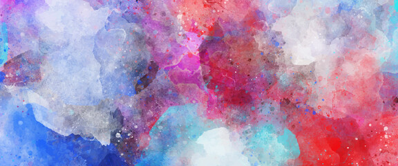 Wall Mural - abstract colorful watercolor texture hand drawn vector design . pastel colorful watercolor banner. s