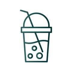 Poster - Soda Line Gradient Vector Icon Design