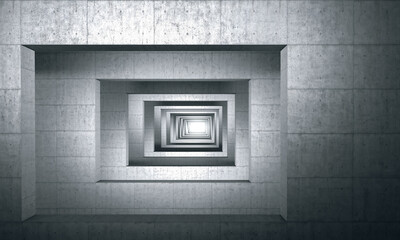 Wall Mural - repetitive reinforced concrete structure.