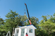  Prefab house, prefabricated house crane.