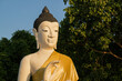 Buddha head statue, monument, meditation, The face of the Buddha has a smile. Being meditation, The picture shows the feeling of peace and peacefulness.