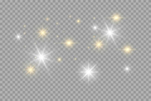 Christmas Background. Magic Shining Gold Dust. Fine, Shiny Dust Bokeh Particles. Shimmer Effect.