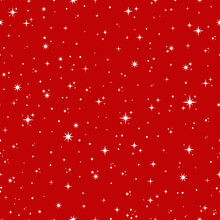 Red Seamless Pattern With White Tiny Stars.