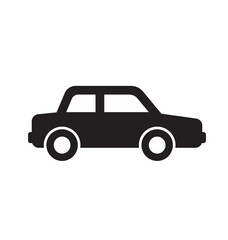 Poster - simple car silhouette symbol icon