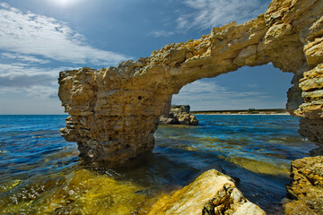 Wall Mural - Russia. Republic Of Crimea. The south-western coast of the Crimean Peninsula near the village of Maryino.