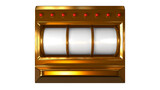 Fototapeta Mapy - The Gold slot machine wins the jackpot 777. Gambling concept, 3D rendering. Big win or jackpot. 3D model
