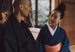 © oneinchpunch - Senior couple lifestyle moments in a traditional japanese house