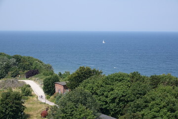 Sticker - Blick vom Leuchtturm am Kap Arkona zur Ostsee