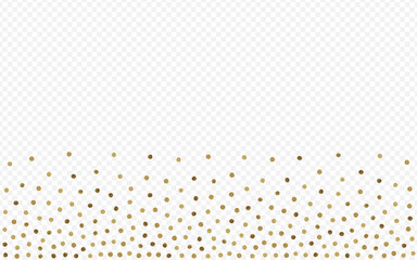 Gold Dot Paper Vector Transparent Background.