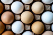 Jajka, Kurze jajka, zdrowe jajka, Jajka w pojemniku, jajka od zdrowych kur, kury z wolnego wybiegu, kolorowe jajka,  eggs, healthy eggs, 