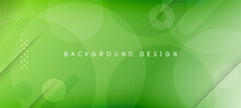 Green Gradient Geometric Shape Background	

