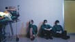 © sorapop - Tired doctor, Group of surgery doctors sadness fatigue after surgery, emotional sitting stress of overworked doctor and medical care team during covid-10, Surgical team tired after operation