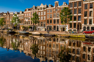 Wall Mural - Prinsengracht Canal, Amsterdam, Holland, Netherlands.