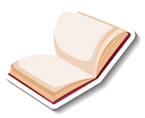 Wall Mural - opened book with empty pages