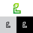 © MrX - L letter leaf logo simple and modern for your brand or company