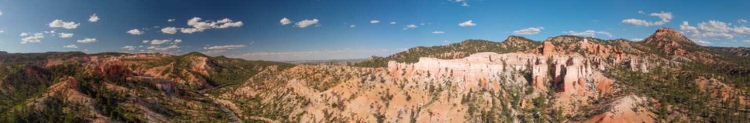 Canvas Print - Bryce Canyon aerial view on a beautiful sunny day, Utah