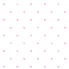 Aufkleber - Pattern seamless heart abstract background pink luxury color geometric vector. Pink hearts on white background decoration for valentine's day.