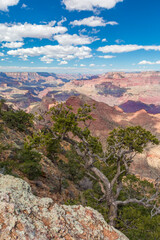 Sticker - USA, Arizona. View from Navajo Point on the south rim of Grand Canyon National Park.