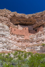 USA, Arizona. Cliff Dwelling Of The Sinagua People At Montezuma Castle National Monument.