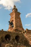 Fototapeta Miasto - Das Kyffhäuserdenkmal in Thüringen mit Reiterstandbild Wilhelm I