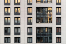 Pattern From The Windows Of A Multi-storey Residential Building