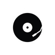 vinyl record icon vector music sign