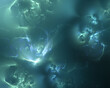 Abstract fractal art background, perhaps suggestive of light refraction and caustics in water, or smoke, gas or plasma.