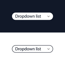 Drop-down List For The Website. User Interface For The Website And Application. Vector Illustration.