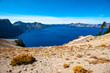 USA, Oregon, Crater Lake National Park, Lake panoramic, Cloud Cap overlook