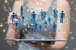 © vegefox.com - videoconference group of people talking in social network business