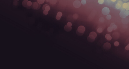 Dark Red bokeh, iridescent effect, angular on  black background.