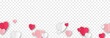 © Vitaliy - Vector paper hearts png. Valentine's day, red and white hearts png, love, holiday, paper elements.