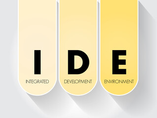 ide - integrated development environment - software application that provides comprehensive faciliti