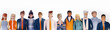 © IRStone - Group of young professional people. business people, team group portrait, 3D rendering illustration.